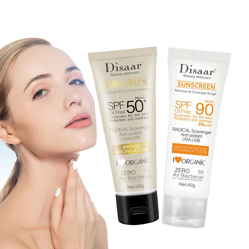Body Whitening Sun Cream Sunscreen Facial Solar Blocker Moisturizing Refreshing Not Greasy Protector Solar SPF50/90 Skin Care
