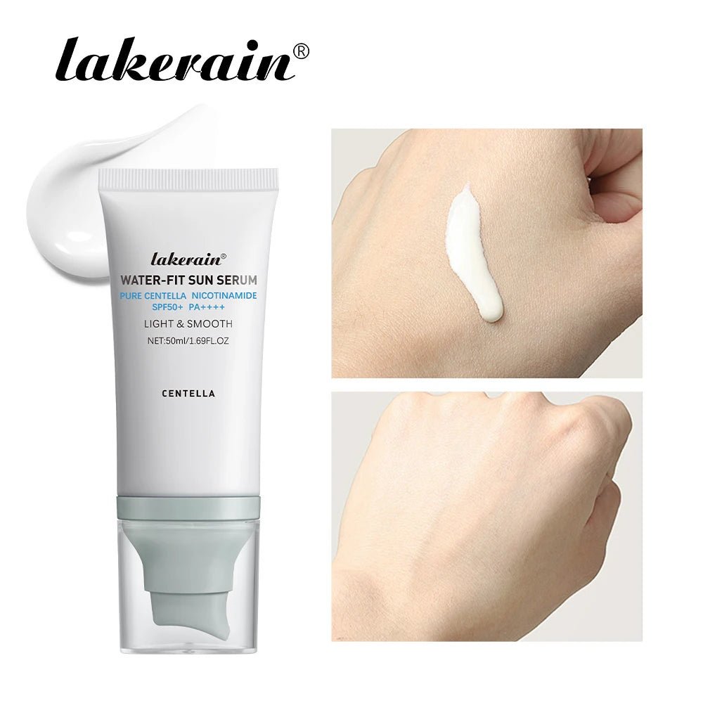 50Ml Centella Facial Sunscreen SPF50+ Essence Hyaluronic Water-Fit Sun Serum Moisturizing Sunblock Anti-Uv Korean Skincare