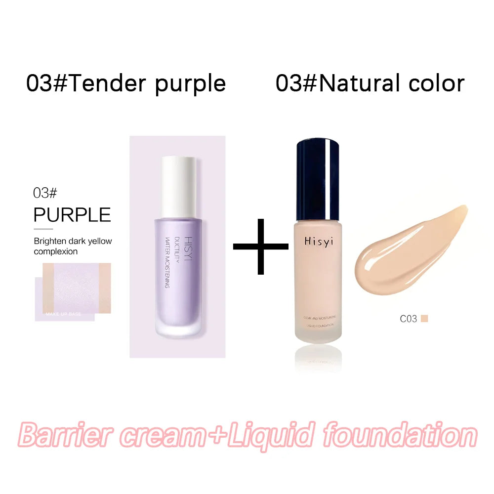 Liquid Foundation Naturally Covers Flaws without Sticking Powder, Plain Face Cream, Transparent Foundation, Conceals Blemishes