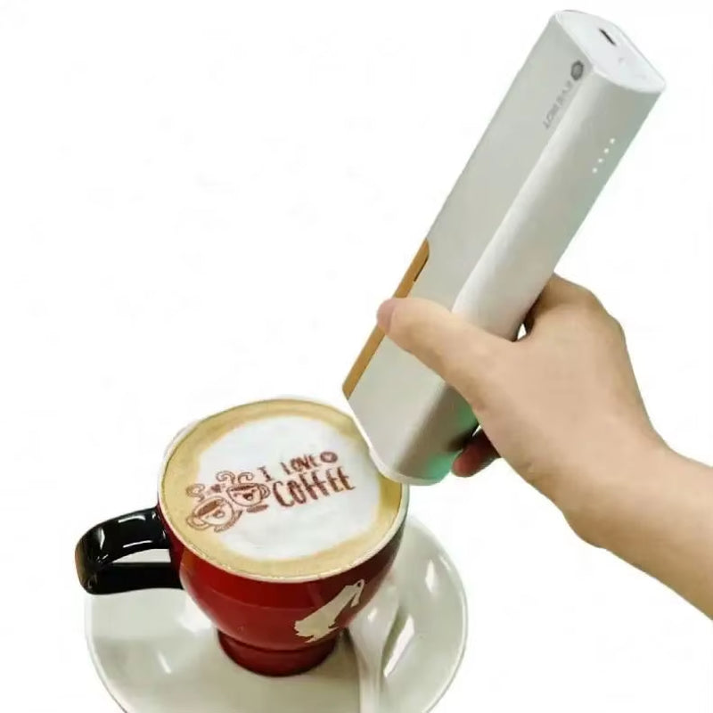 EVEBOT Cake Printing Machine Cake Tools New Cake Lettering Machine Handheld Edible Food Printer Inkjet Selfie Coffee Printer 3D