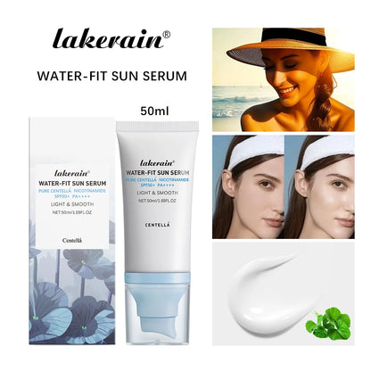 50Ml Centella Facial Sunscreen SPF50+ Essence Hyaluronic Water-Fit Sun Serum Moisturizing Sunblock Anti-Uv Korean Skincare
